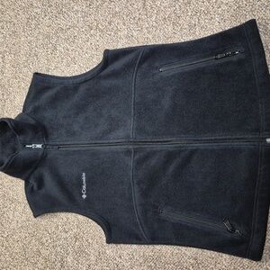 Columbia Womens Black Fleece Vest Size Small